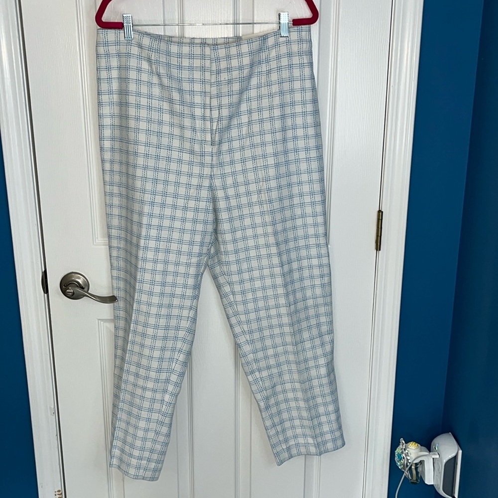 Ann Taylor high-rise slim leg zippered front size 14